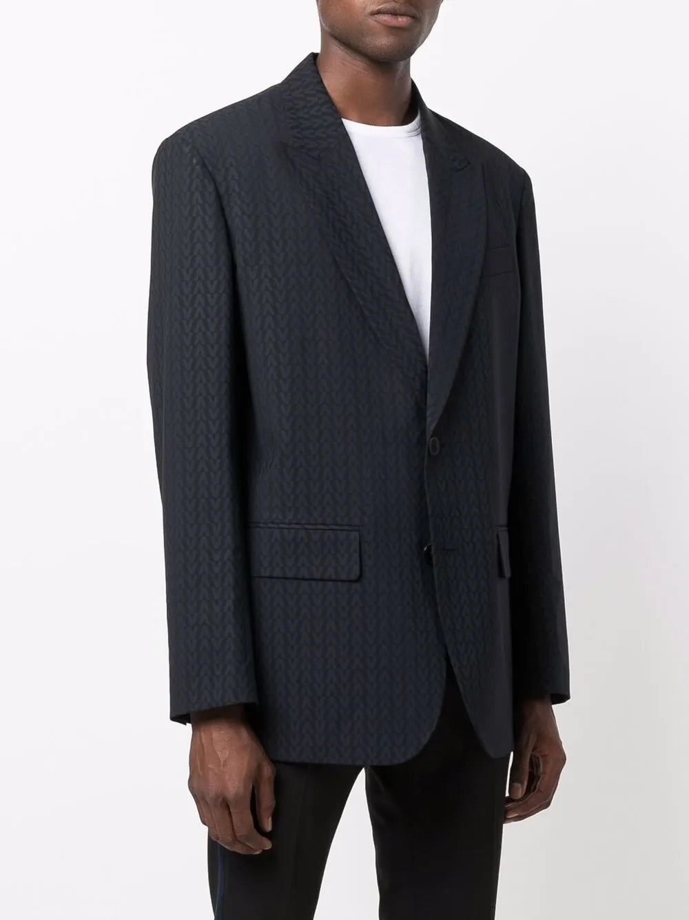 Valentino Garavani Monogram-Jacquard Wool Jacket