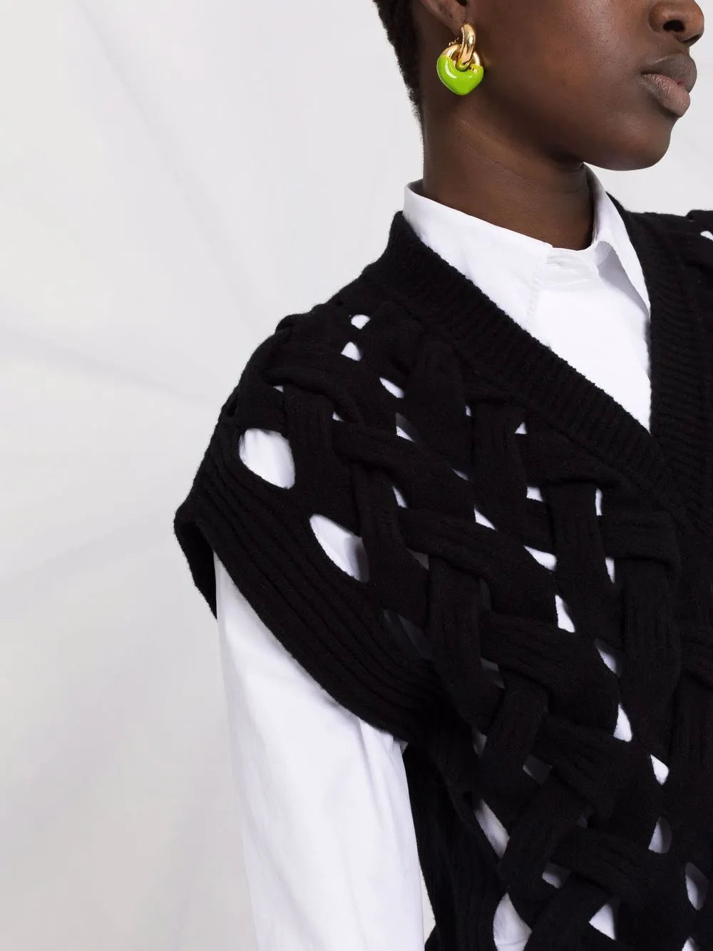 Valentino Garavani Open-Knit Wool-Blend Vest