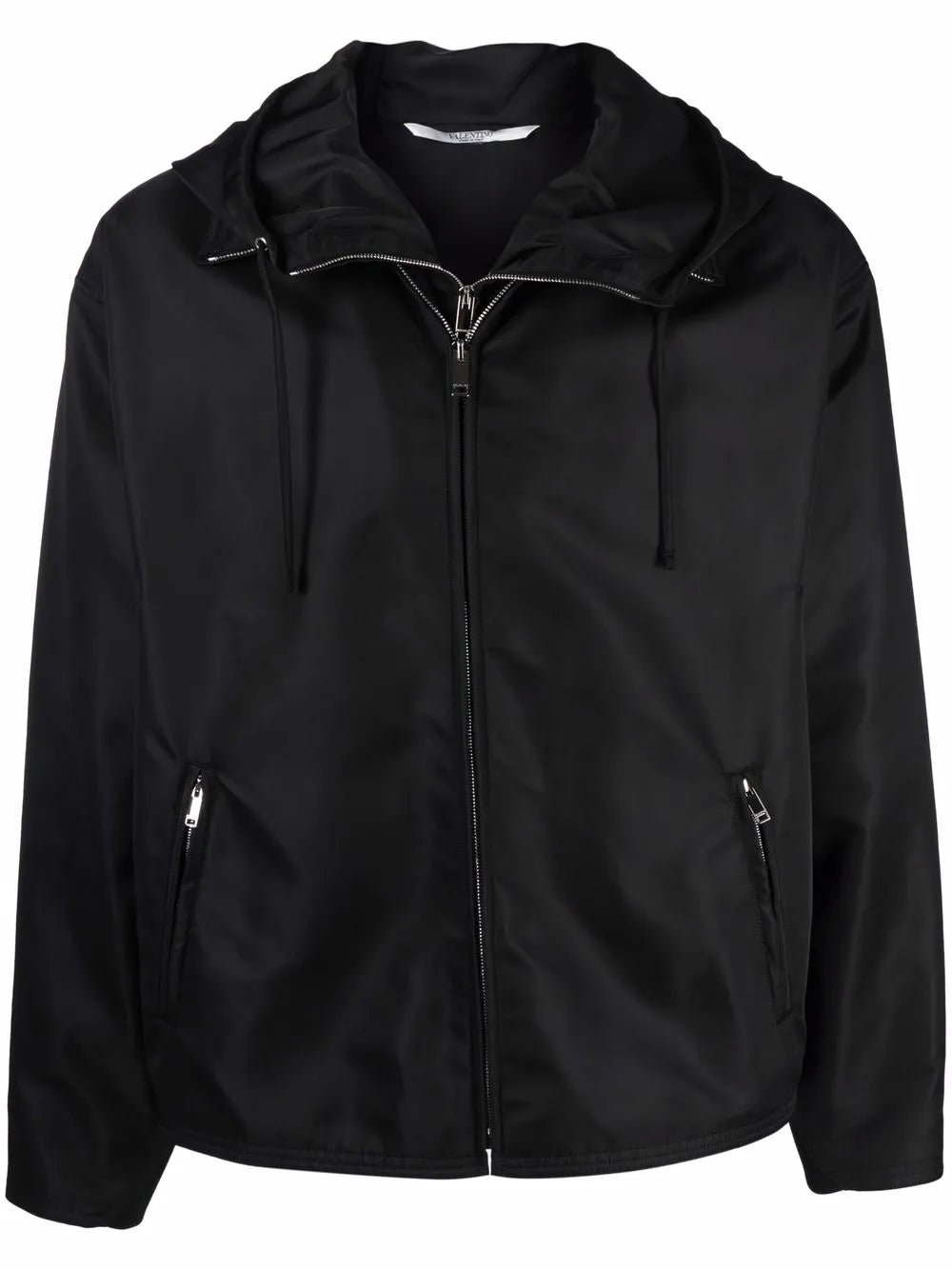 Valentino Garavani Dual Zip-Detail Hooded Short Jacket