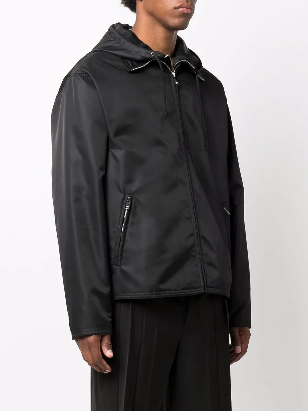 Valentino Garavani Dual Zip-Detail Hooded Short Jacket