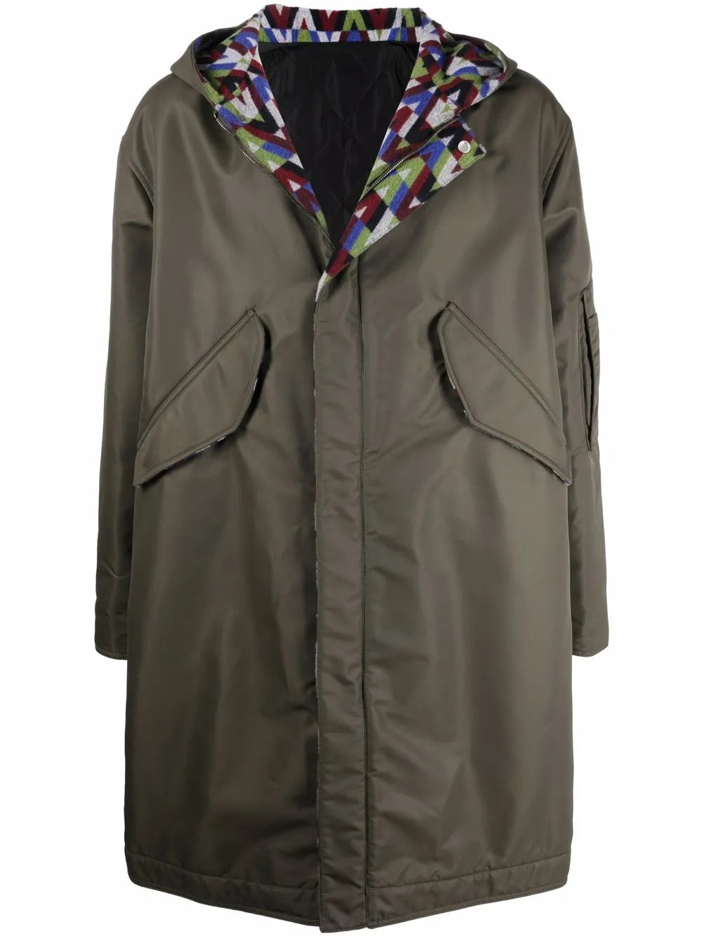 Valentino Garavani Optical-Print Parka Coat