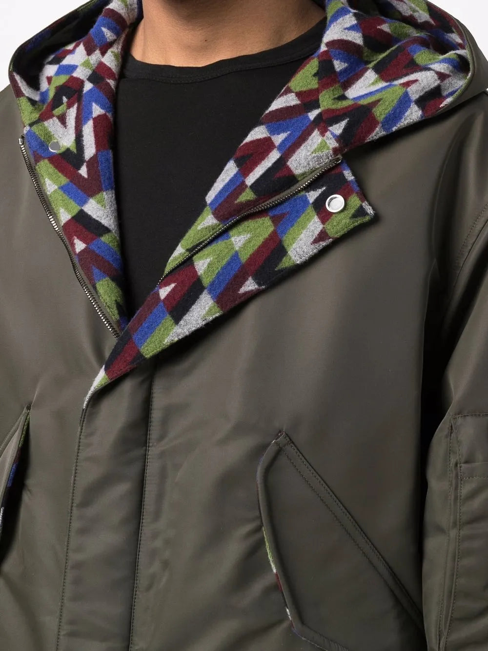 Valentino Garavani Optical-Print Parka Coat