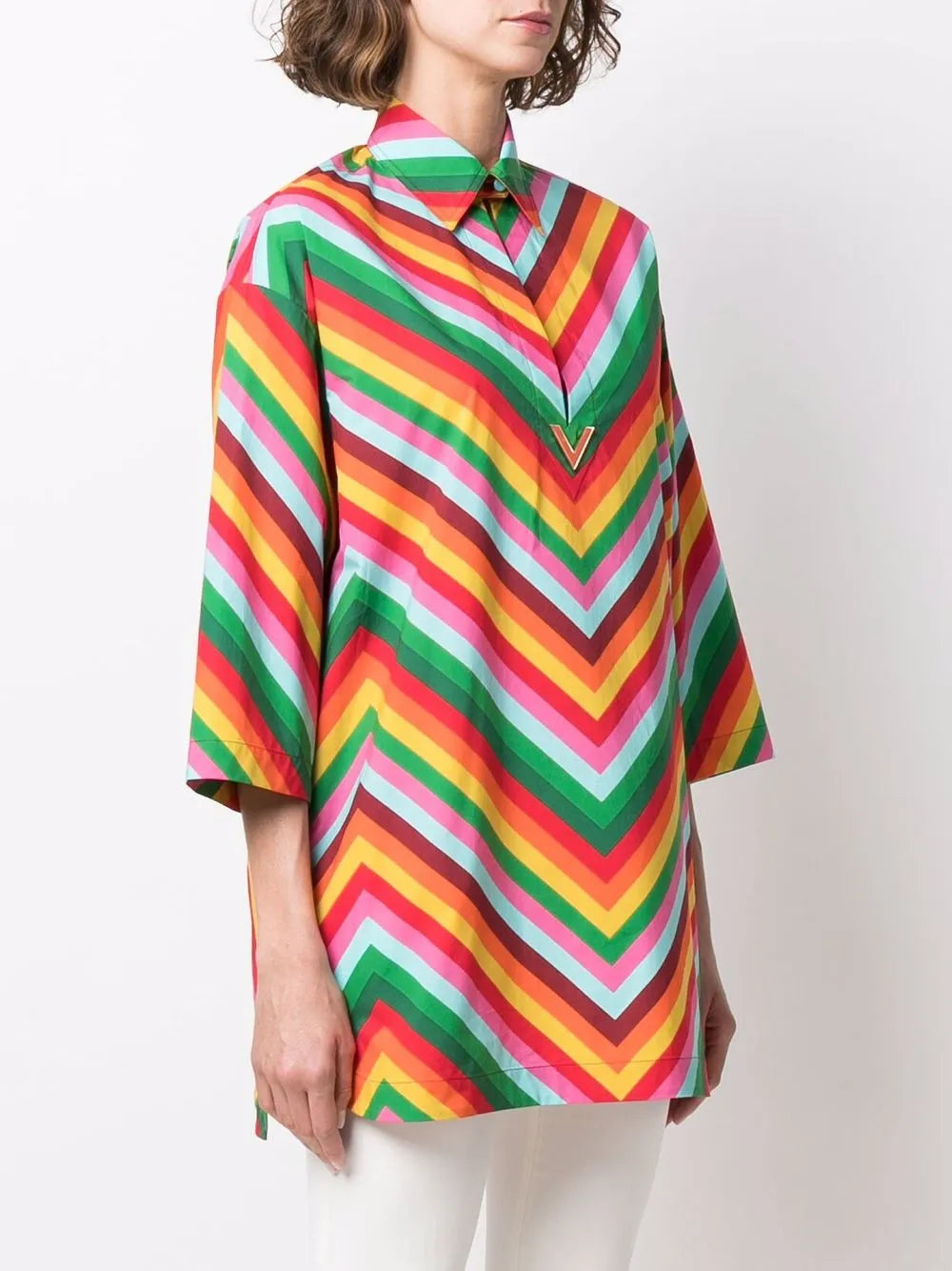 Valentino Garavani Striped Cotton Blouse