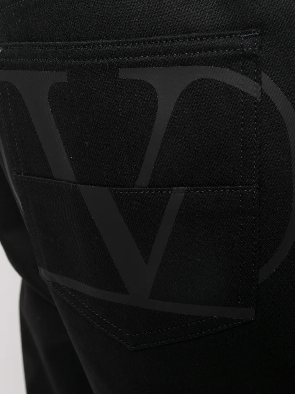 Valentino Garavani Vlogo Cropped Jeans