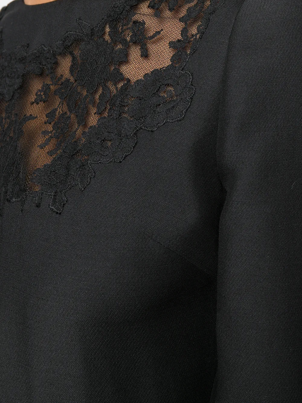 Valentino Garavani Lace Insert Mini Dress
