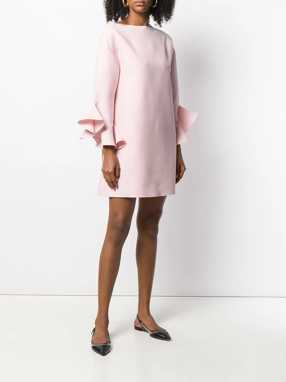 Valentino Garavani Ruffled Sleeve Mini Dress
