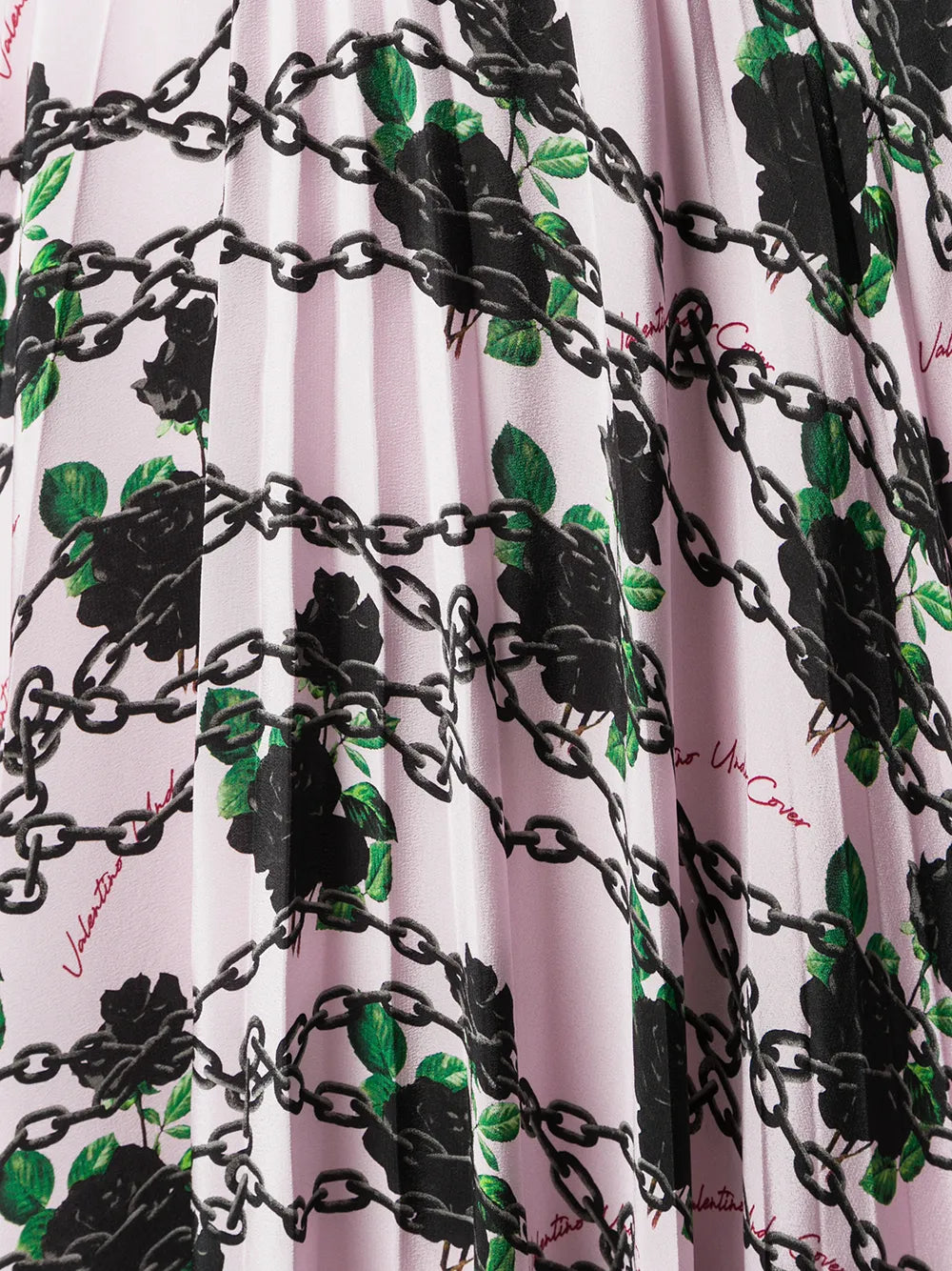 Valentino Garavani X Undercover Silk Pleated Skirt