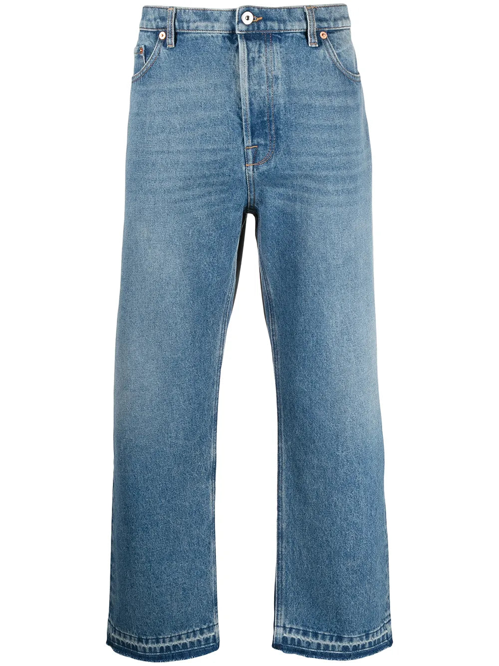 Valentino Garavani Dual Material Denim Trousers