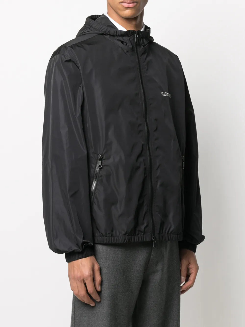 Valentino Garavani Hooded Logo Jacket
