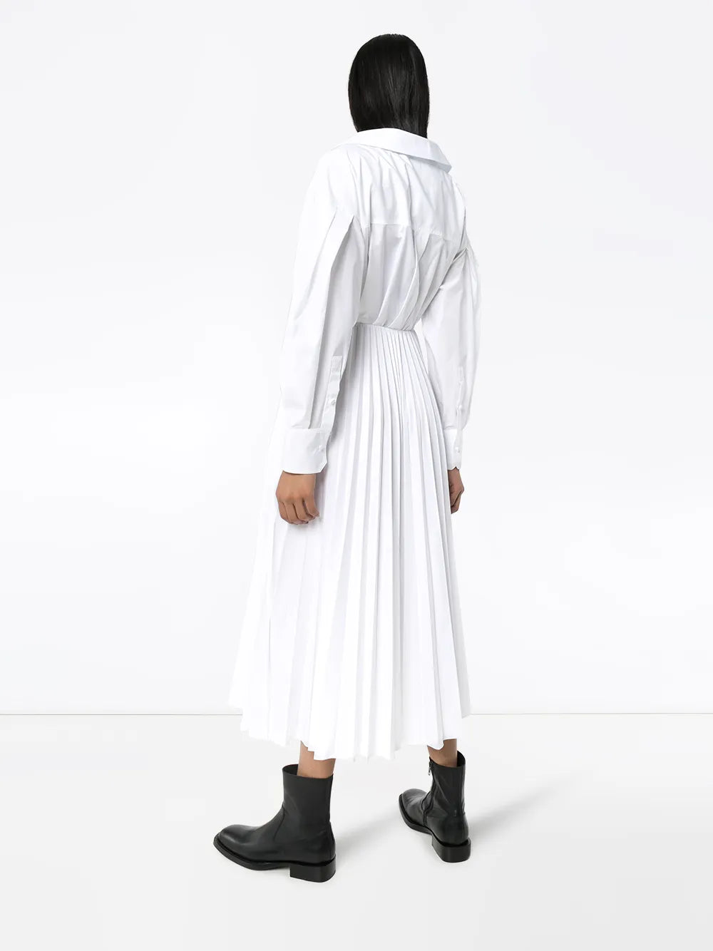 Valentino Garavani Wrap Pleated Shirt Dress