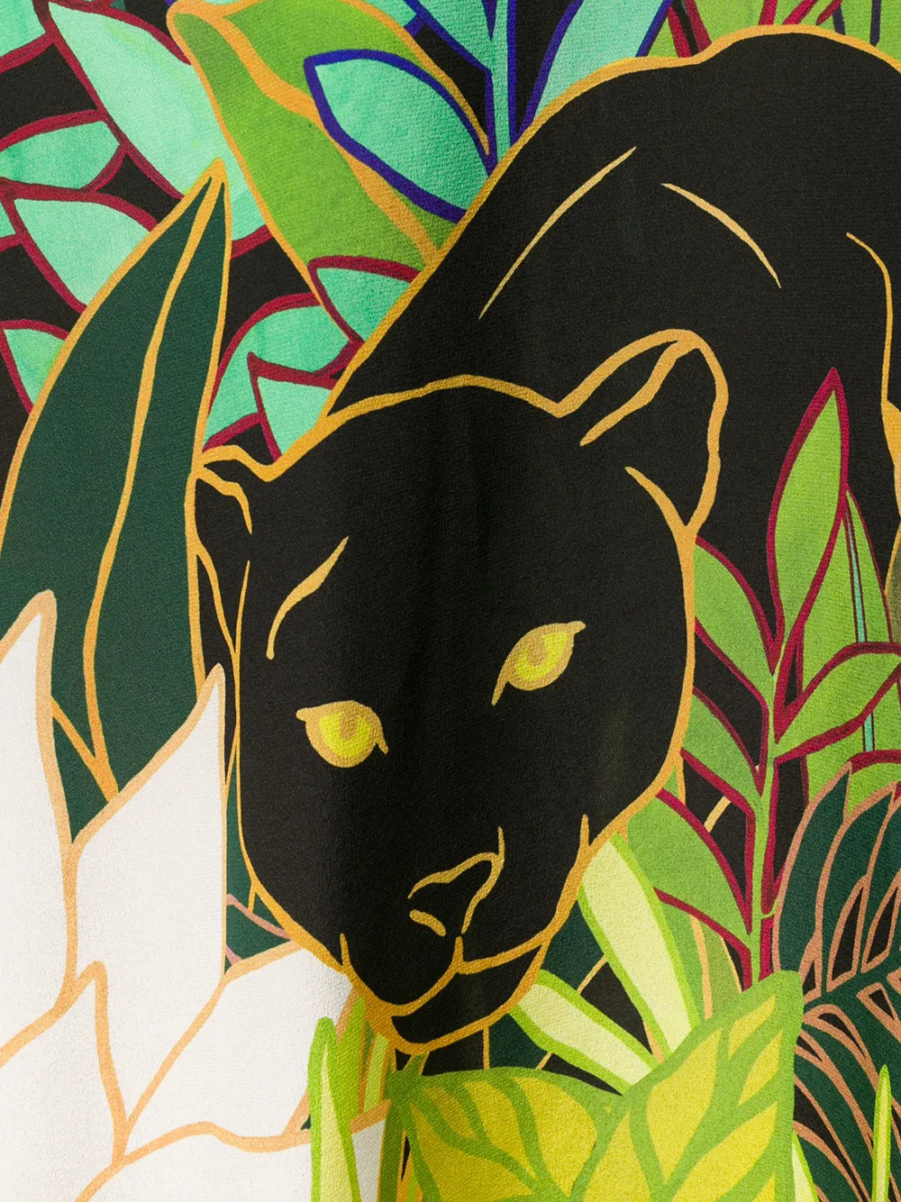 Valentino Garavani Panther In The Jungle Midi Dress