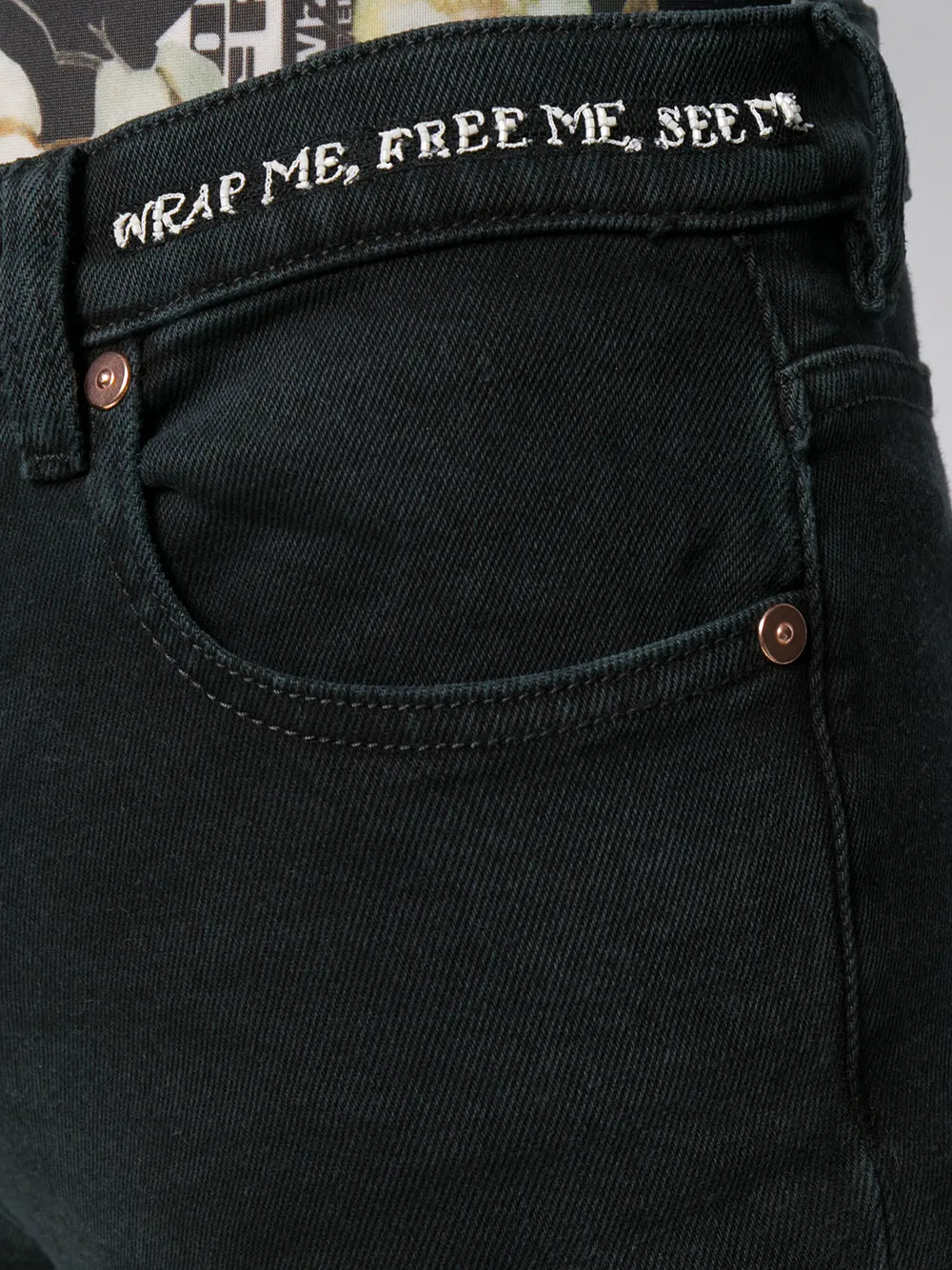 Valentino Garavani Slim-Fit Poem Detail Jeans