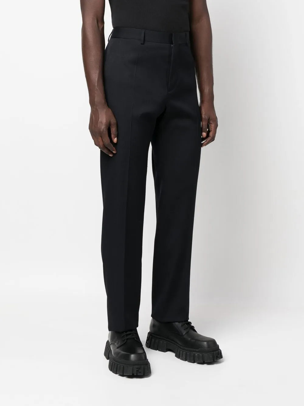 Valentino Garavani Pressed-Crease Tailored Trousers