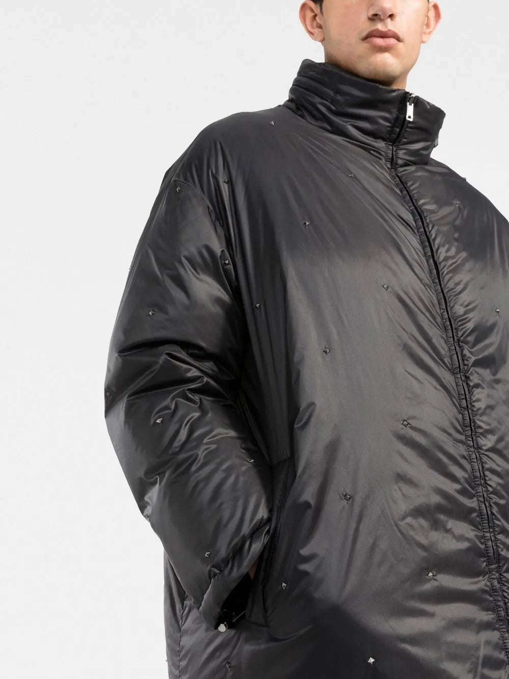 Valentino Garavani Reversible Rockstud Puffer Jacket