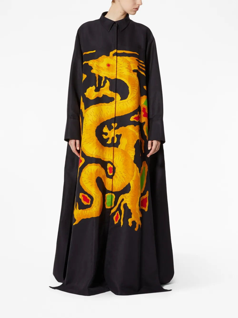 Valentino Garavani Graphic-Print Faille Shirtdress
