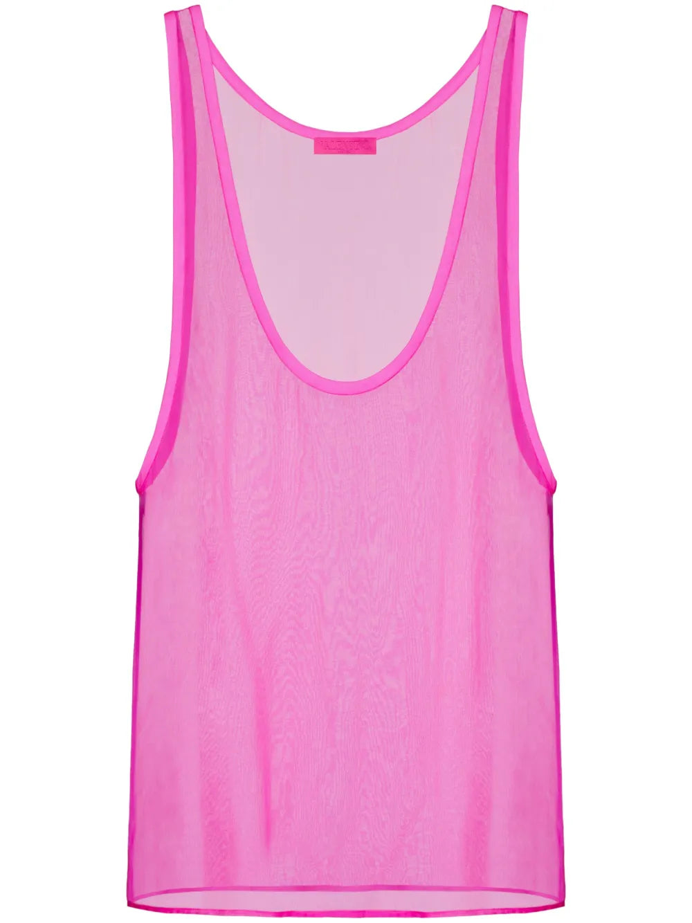Valentino Garavani Semi-Sheer Silk Chiffon Tank Top