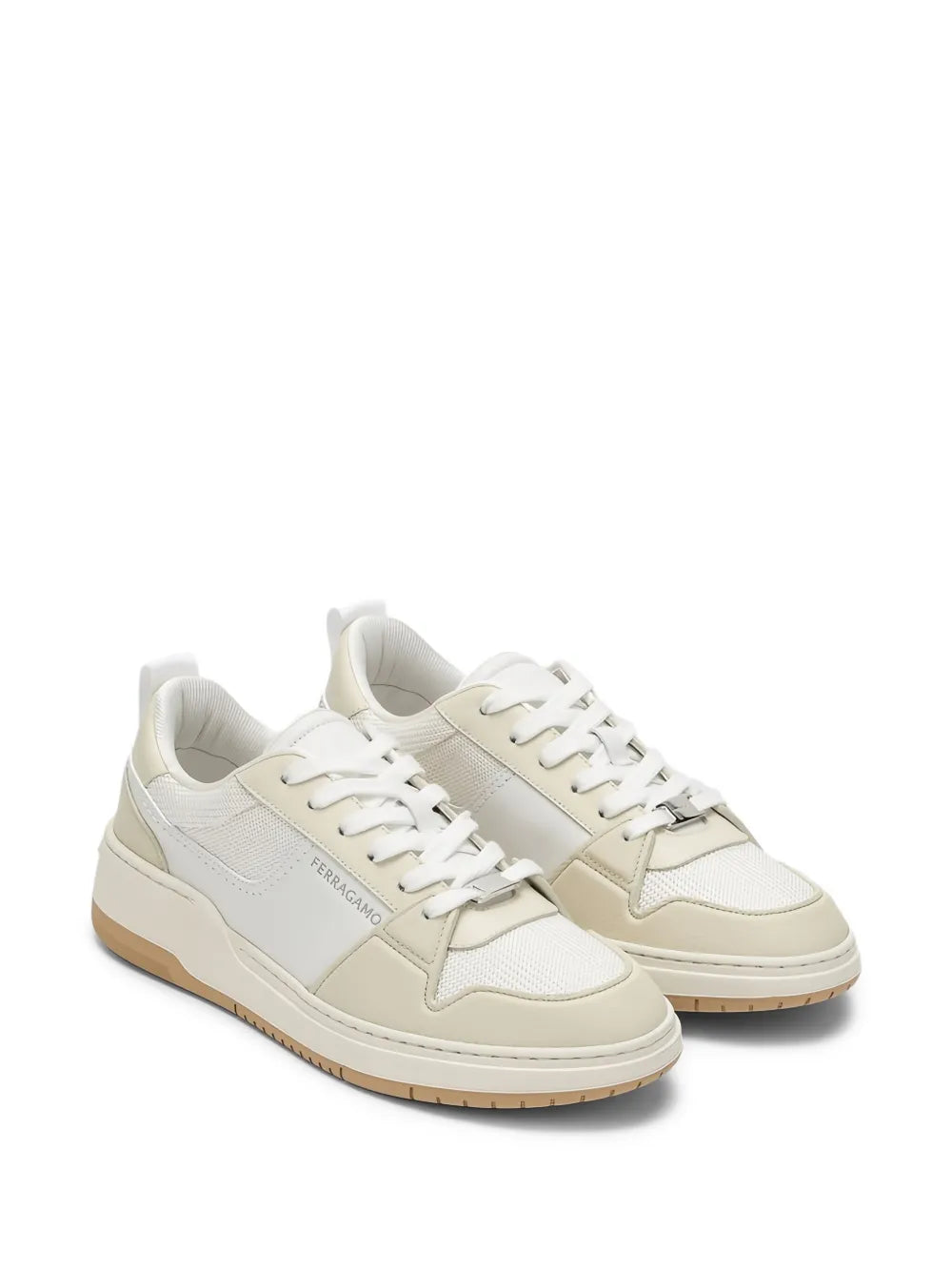 Ferragamo Panelled Leather Sneakers