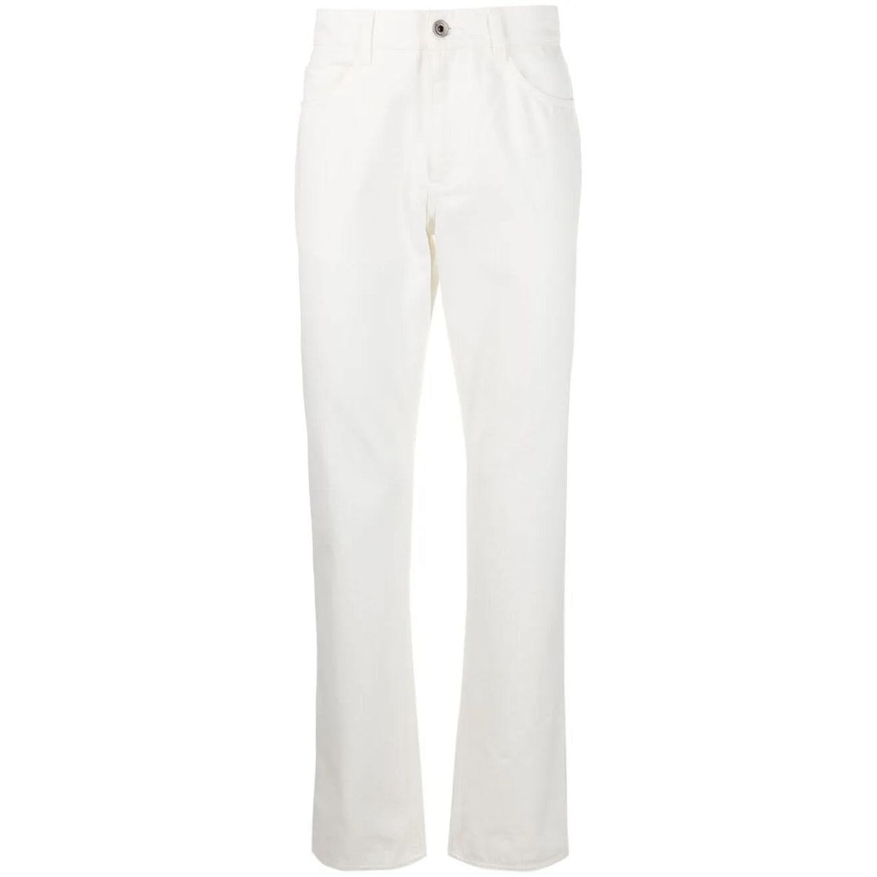 Ferragamo Straight-Leg Logo Patch Jeans