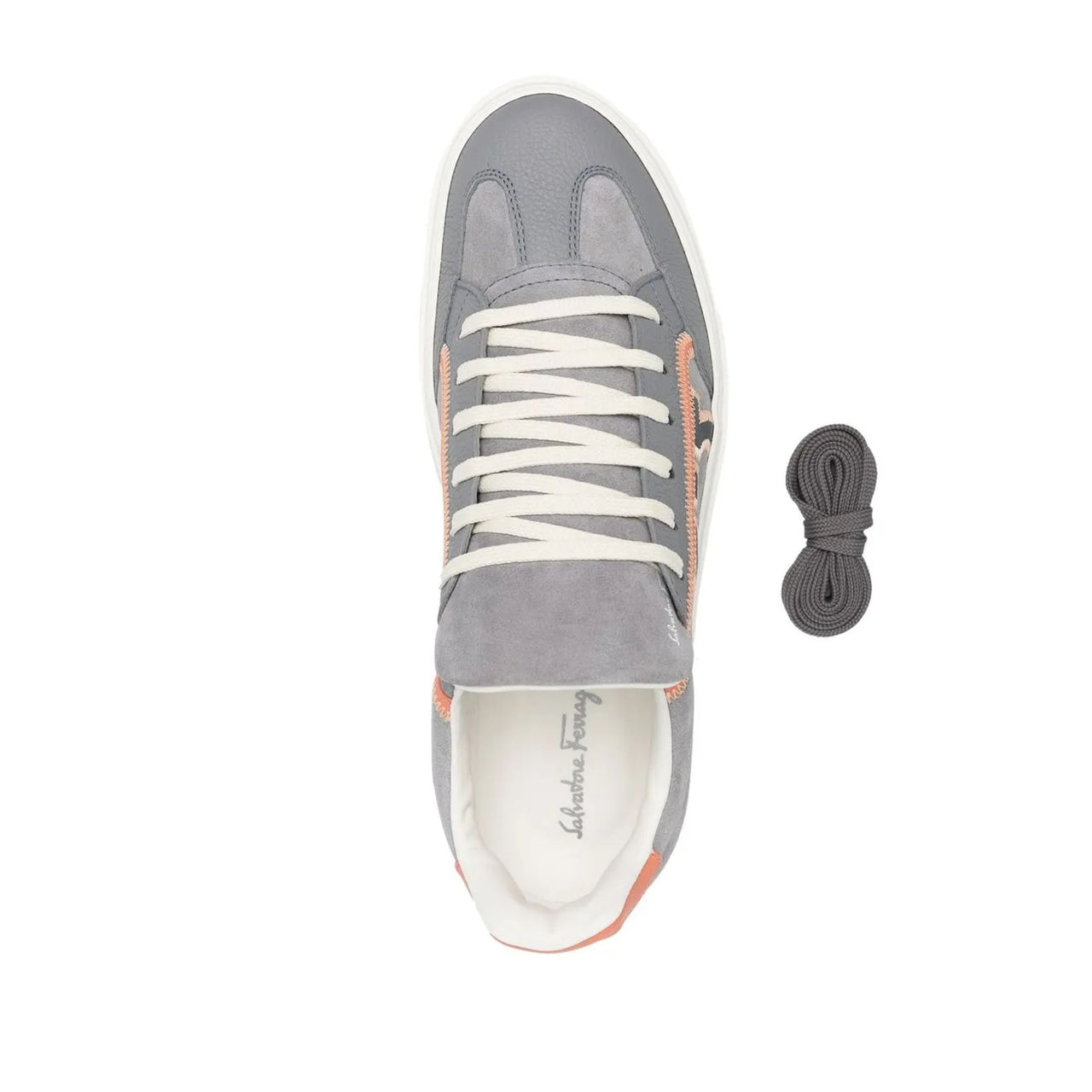 Ferragamo Suede Low-Top Sneakers