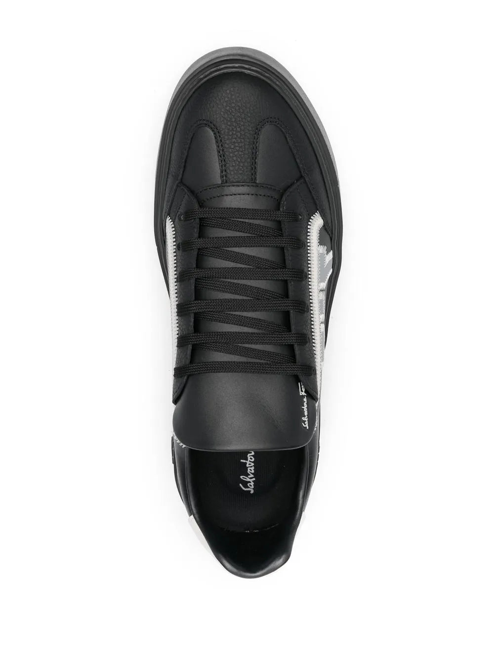 Ferragamo Gancini-Print Detail Sneakers