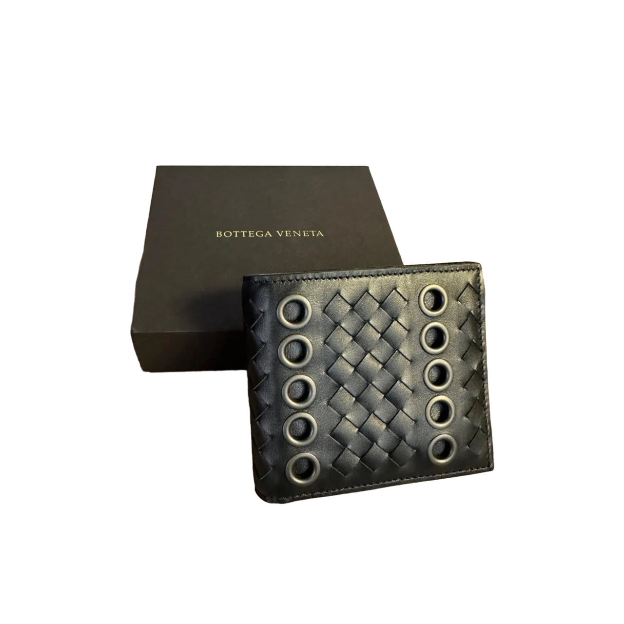 Bottega Veneta Eyelet Bi-fold Wallet