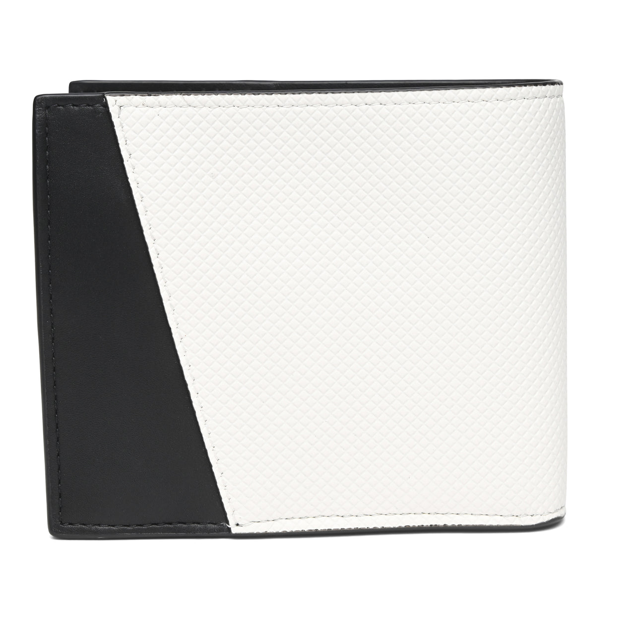 Bottega Veneta Logo Embossed Two Tone Bi-fold Wallet