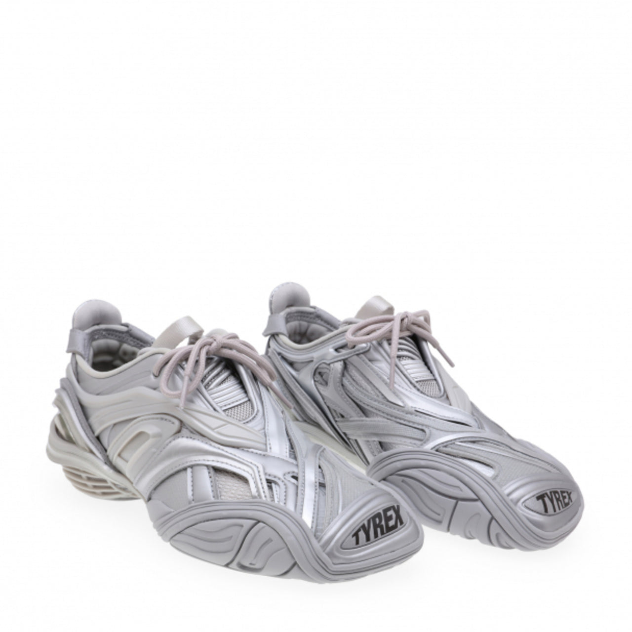 Balenciaga Metallic Low-Top Sneakers
