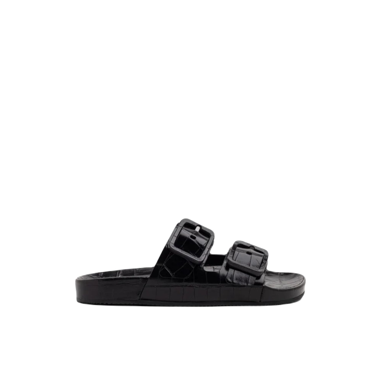 Balenciaga Mallorca Crocodile-Effect Sandals