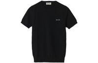 MIU MIU Logo intarsia Knitted Cashmere Top