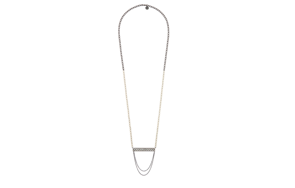 DIOR Academy Necklaces Women's White/Silver