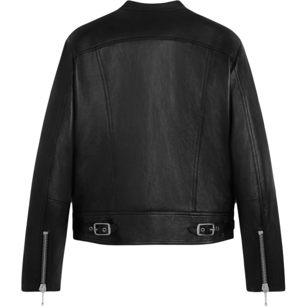 CELINE Racer Blouson Jacket In Soft Lambskin