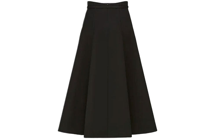 DIOR 30 Montaigne Casual Long Skirt Women's Black