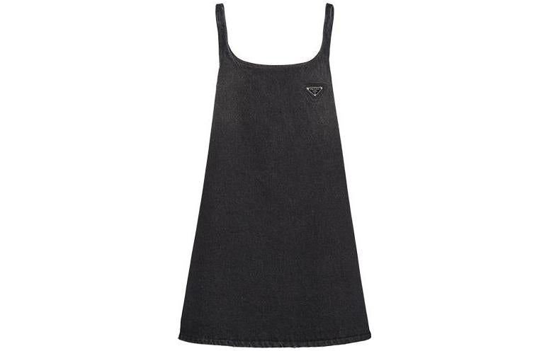 PRADA Denim Mini Dress 'Black'