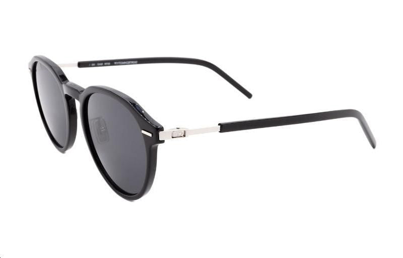 DIOR Acetate Metal Oval Sunglasses Men's Black