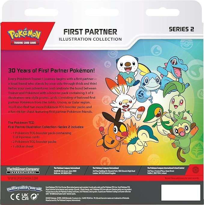 Pokemon Card Eng. 2026 First Partner Illustration Collection Series 2 10-10395-108