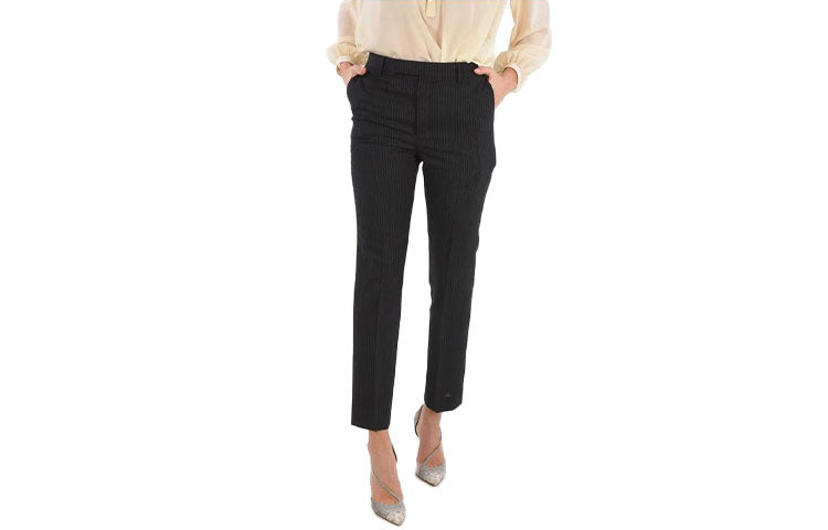 CELINE Casual Pants Women's Gray Black