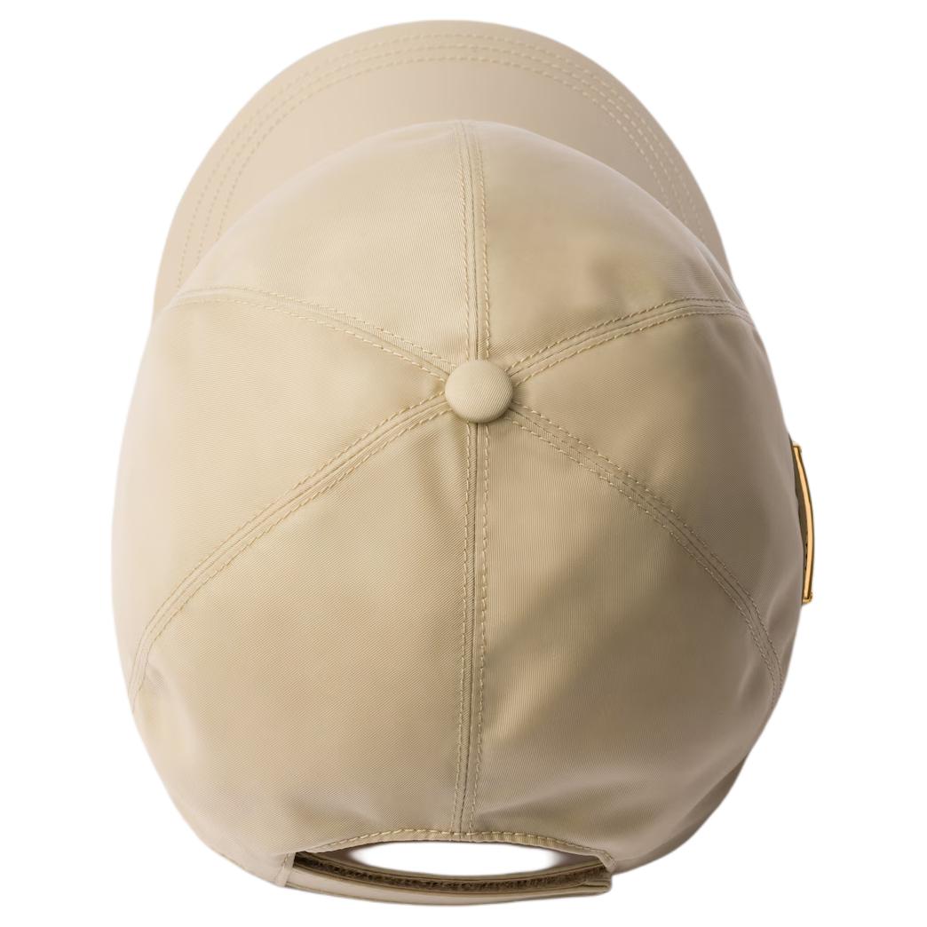 PRADA Enamel, Fabric, Metal Baseball Caps Women's Beige