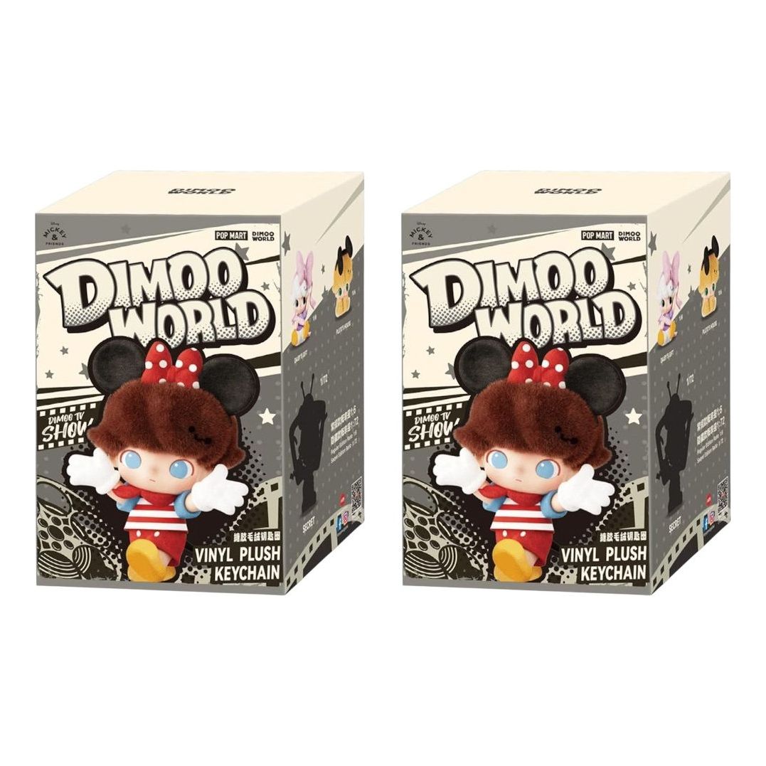 Pop Mart Disney Dimoo World Vinyl Plush Pendant Sealed Case (2 Blind Boxes) PPMT-2503-0020-820188274