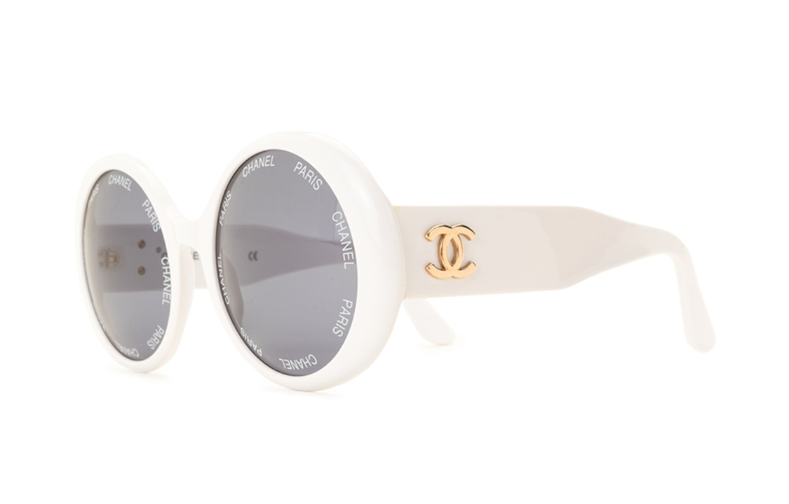 CHANEL 1993 Cc Logo Round frame Sunglasses