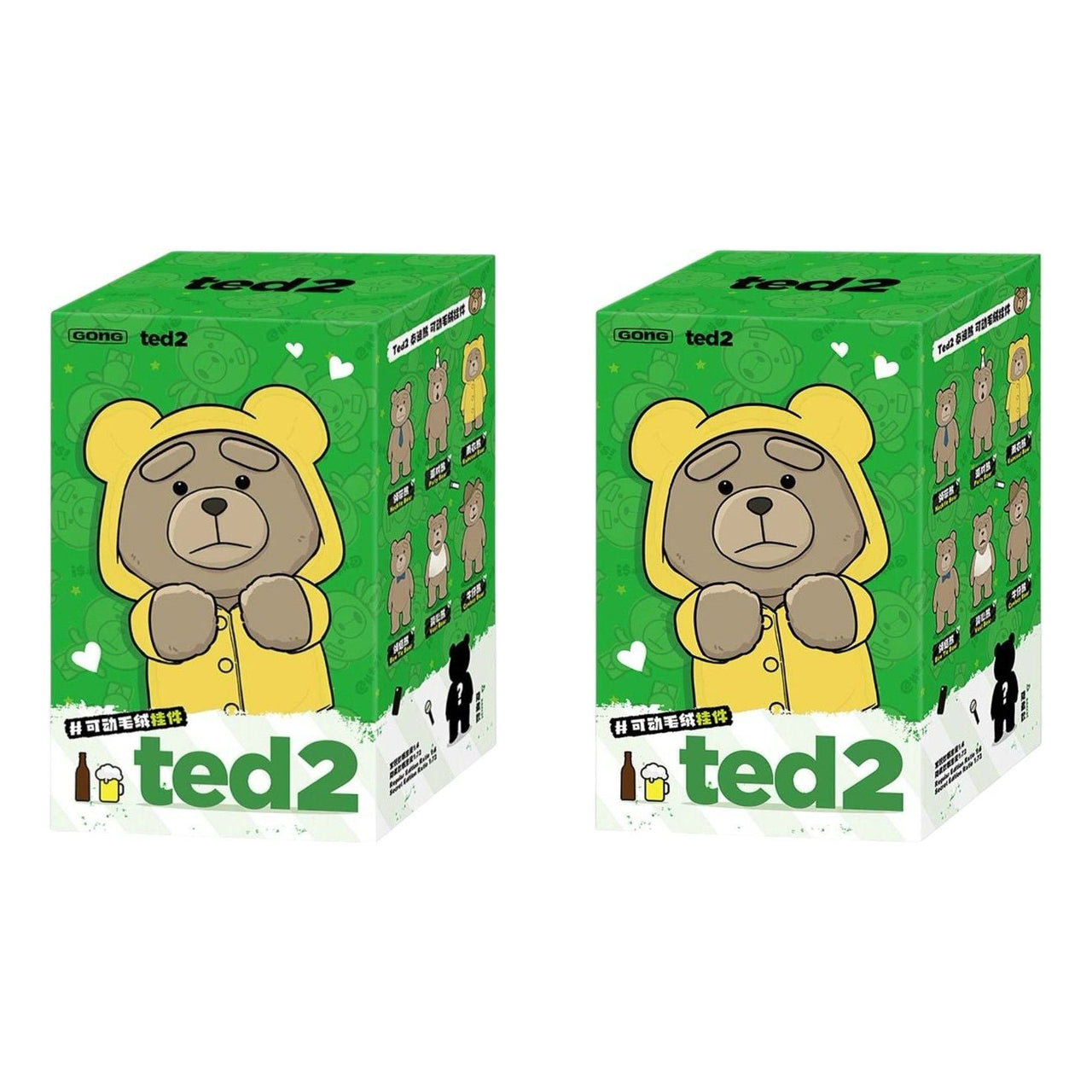 Pop Mart Ted2 Teddy Bear Action Plush Pendant Sealed Case (2 Blind Boxes) PPMT-2503-0035-825285744
