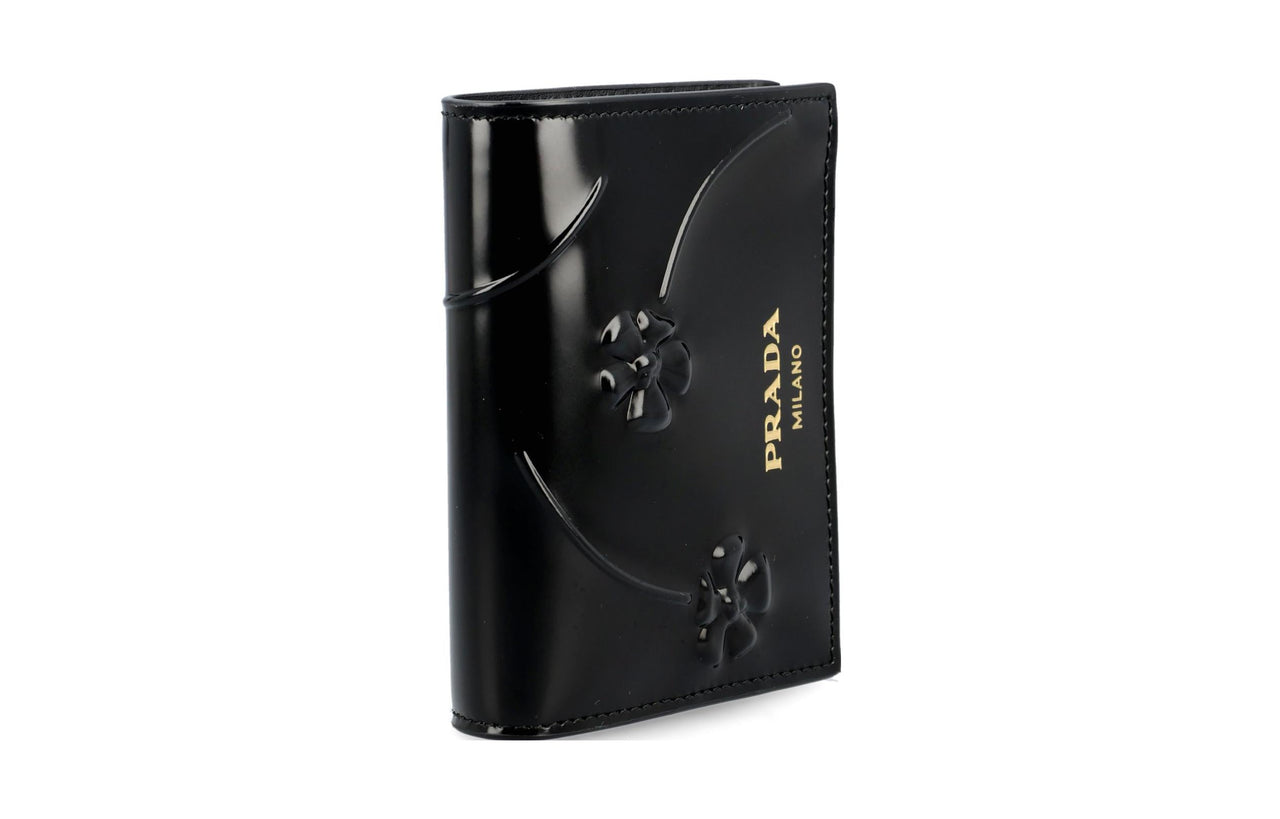 PRADA Cow Leather Wallet Regular Women's Black