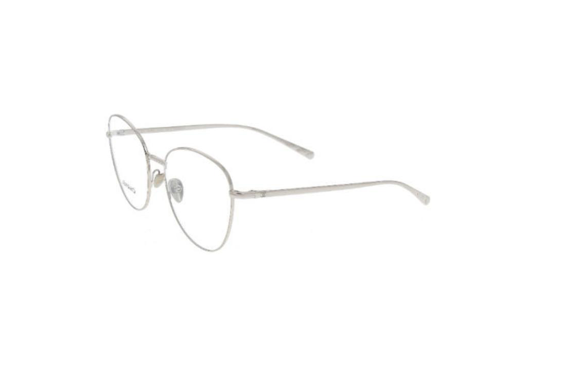 CHANEL - Butterfly Eyeglass Frames Women's Silver