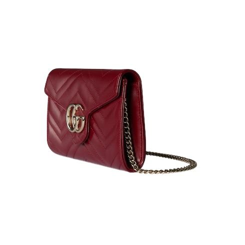 (WMNS) Gucci 25 GG Marmont Wallet on Chain 'Rosso Ancora Red' 837745-AAET8-6207