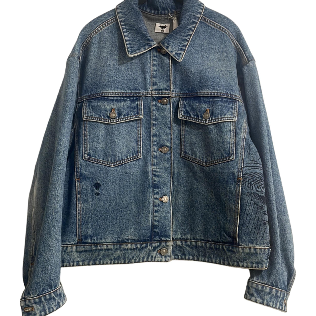 DIOR FW22 Denim Jacket Women's Blue