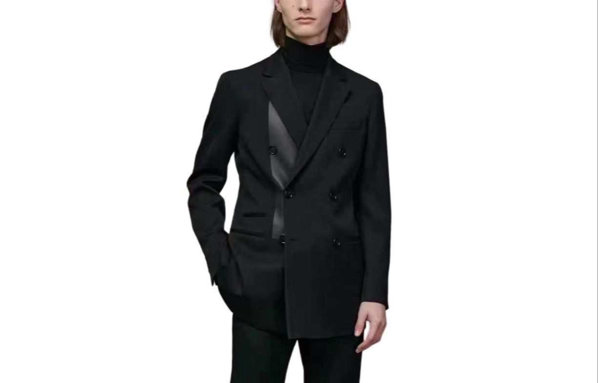 HERMES Business Suit Coat Men's Black