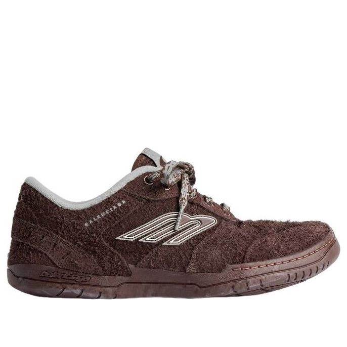 Balenciaga Hamptons Suede Sneaker 'Dark Brown Grey' 841765WHPSU2290WHITE