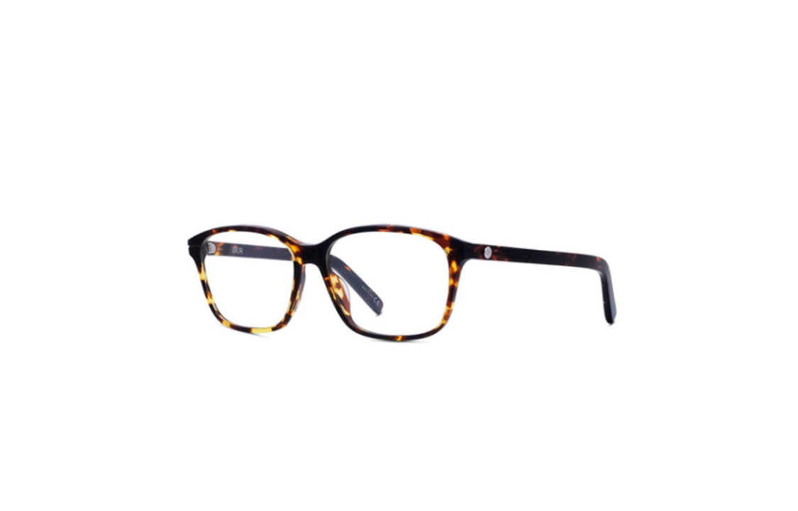 DIOR Acetate Irregular Shape Eyeglass Frames Men's Tortoiseshell