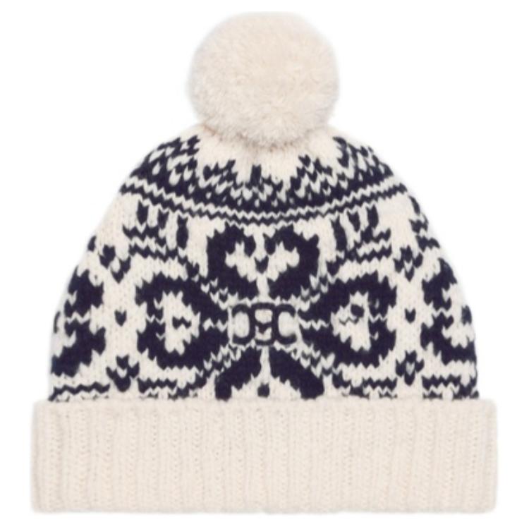 CELINE Beanie In Fair Isle Wool