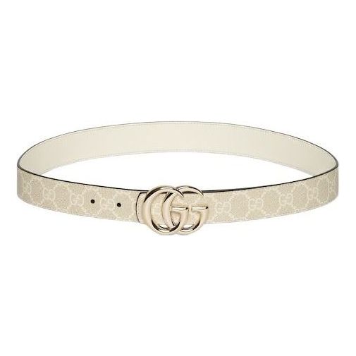 (WMNS) Gucci 26 Reversible GG Marmont Belt 'White' 847131-FAFGJ-9859