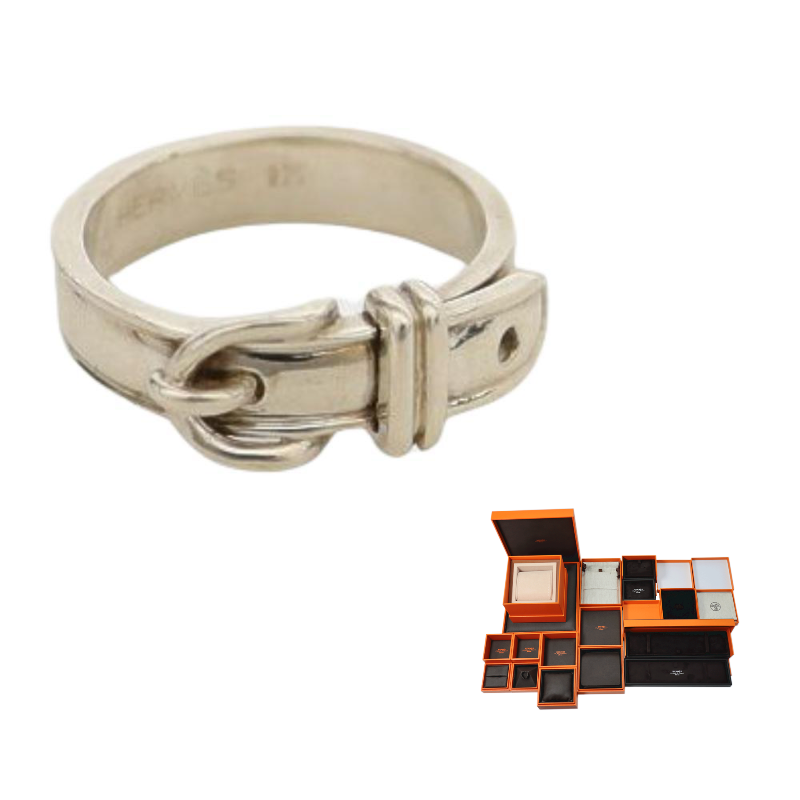 HERMES 925 Sterling Silver Rings Women's Silver